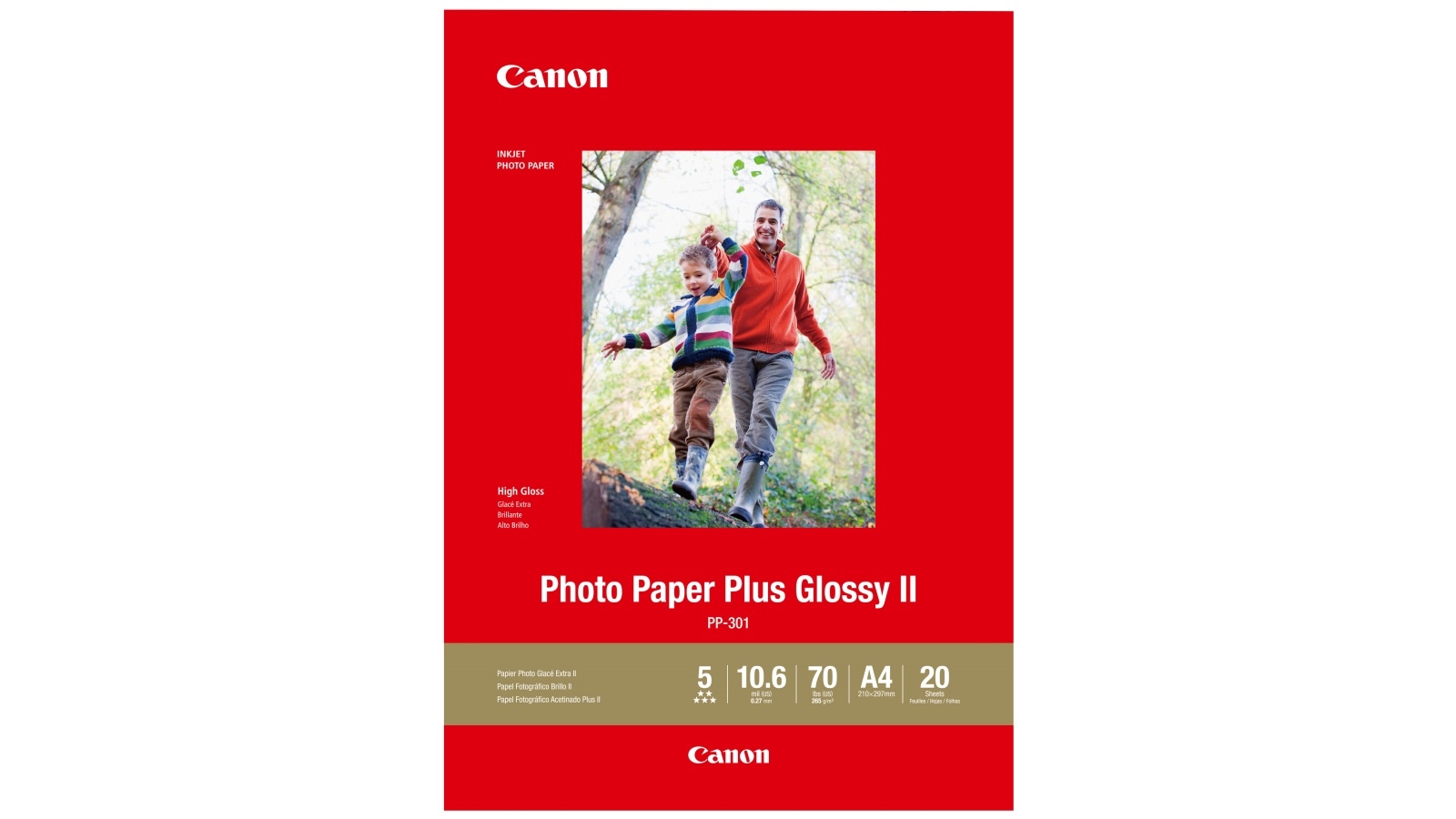 Canon 20Sheets A4 Photo Paper Plus Glossy II Joyce Mayne