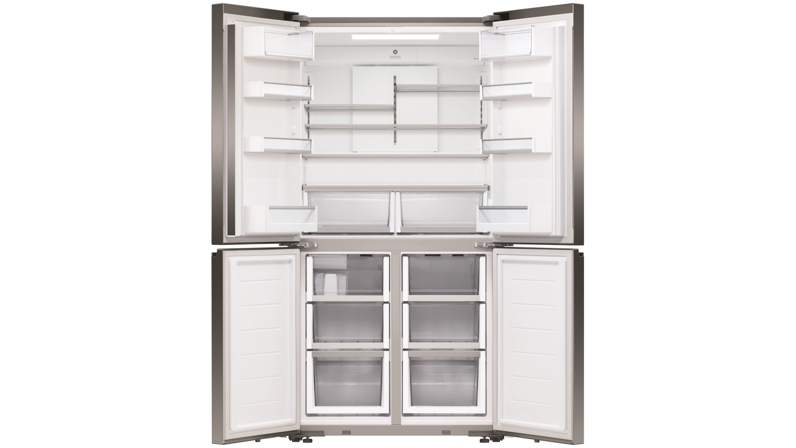 Fisher & Paykel 538L Recessed Handle Quad Door Fridge with Ice & Water ...