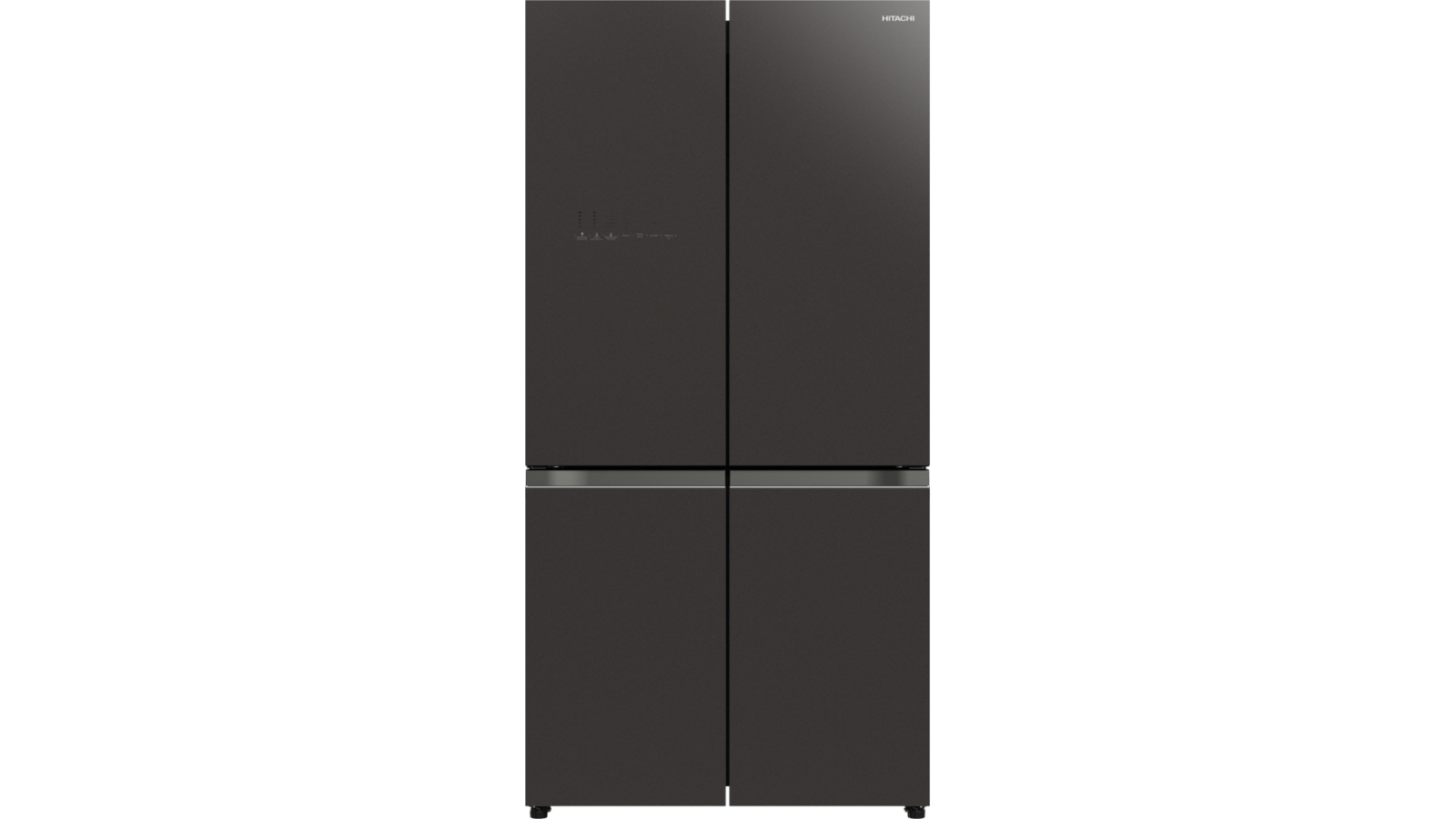 Hitachi 638L 4 Door French Door Fridge Mauve Grey Glass Joyce Mayne