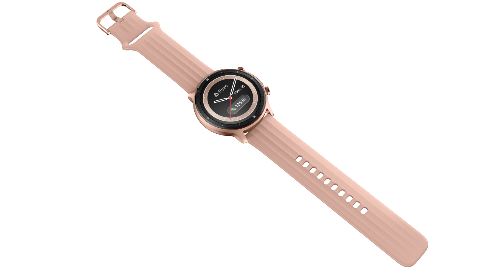 Ryze Flex Smart Watch Rose Gold with Pink Strap Joyce Mayne
