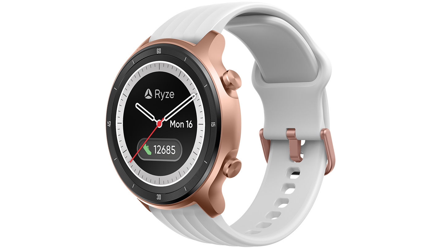Ryze Flex Smart Watch Rose Gold with Pink Strap Joyce Mayne