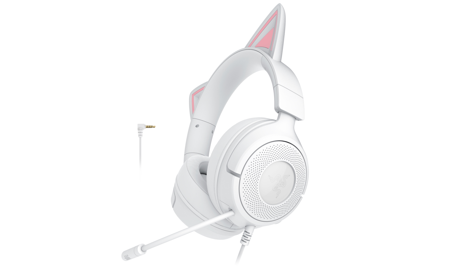 ヘッドホン Razer Kraken Kitty V3 X White Edition Razer Kraken Kitty V3 X Wired Headset with Kitty Ears - White