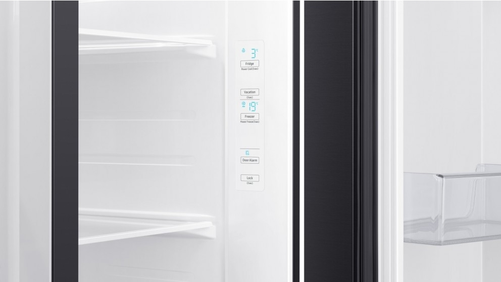 Samsung 655L Side By Side Fridge with SpaceMax Technology Black