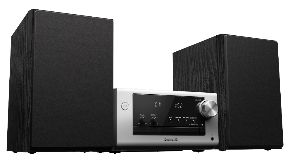 Panasonic 80W CD Micro Hi-Fi System with Bluetooth - Silver