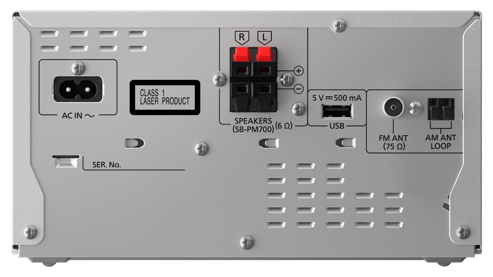 Panasonic 80W CD Micro HiFi System with Bluetooth Silver Joyce Mayne