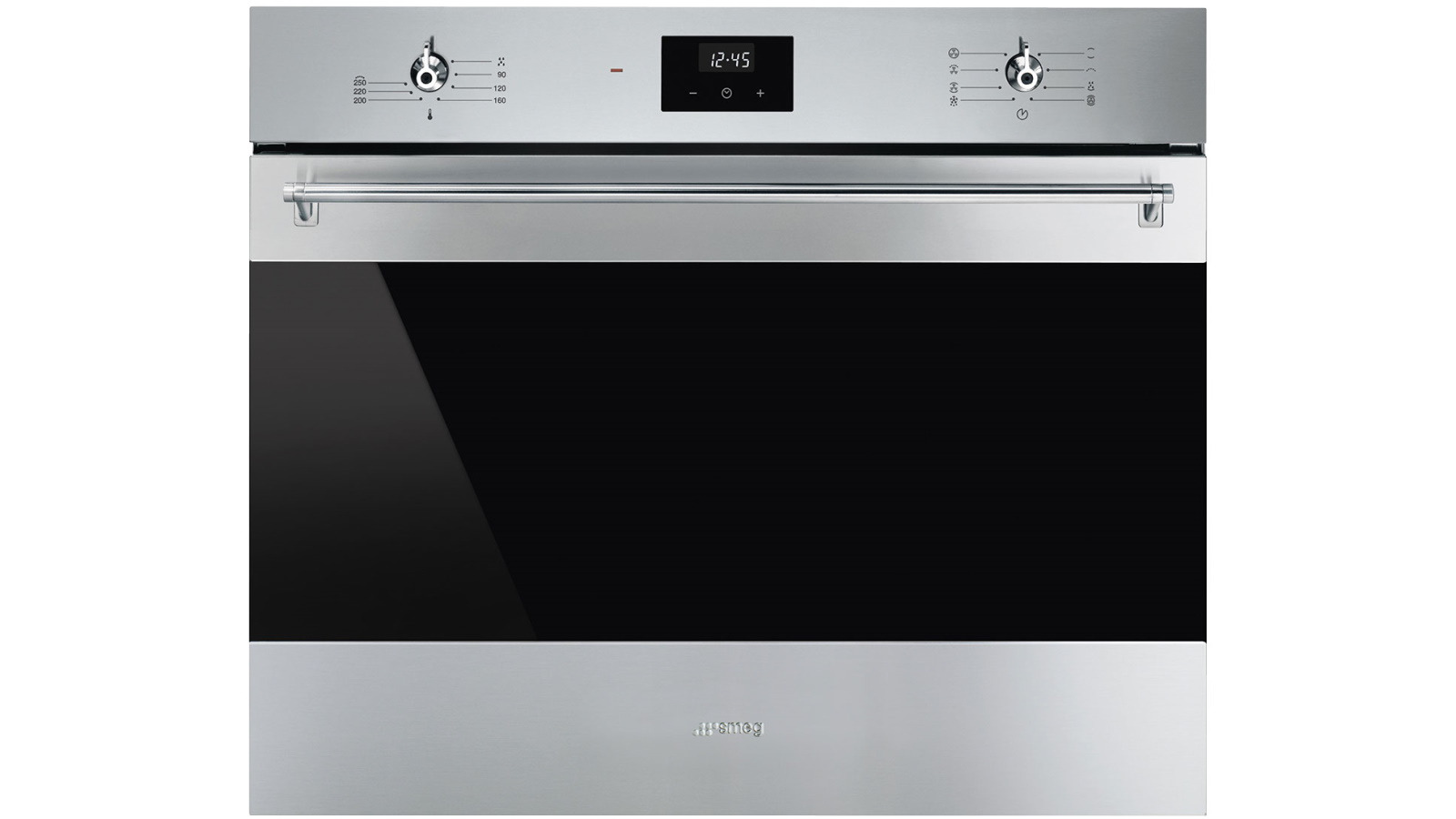 Smeg 700mm Classic Multi-Function Oven with Clock - Stainless Steel