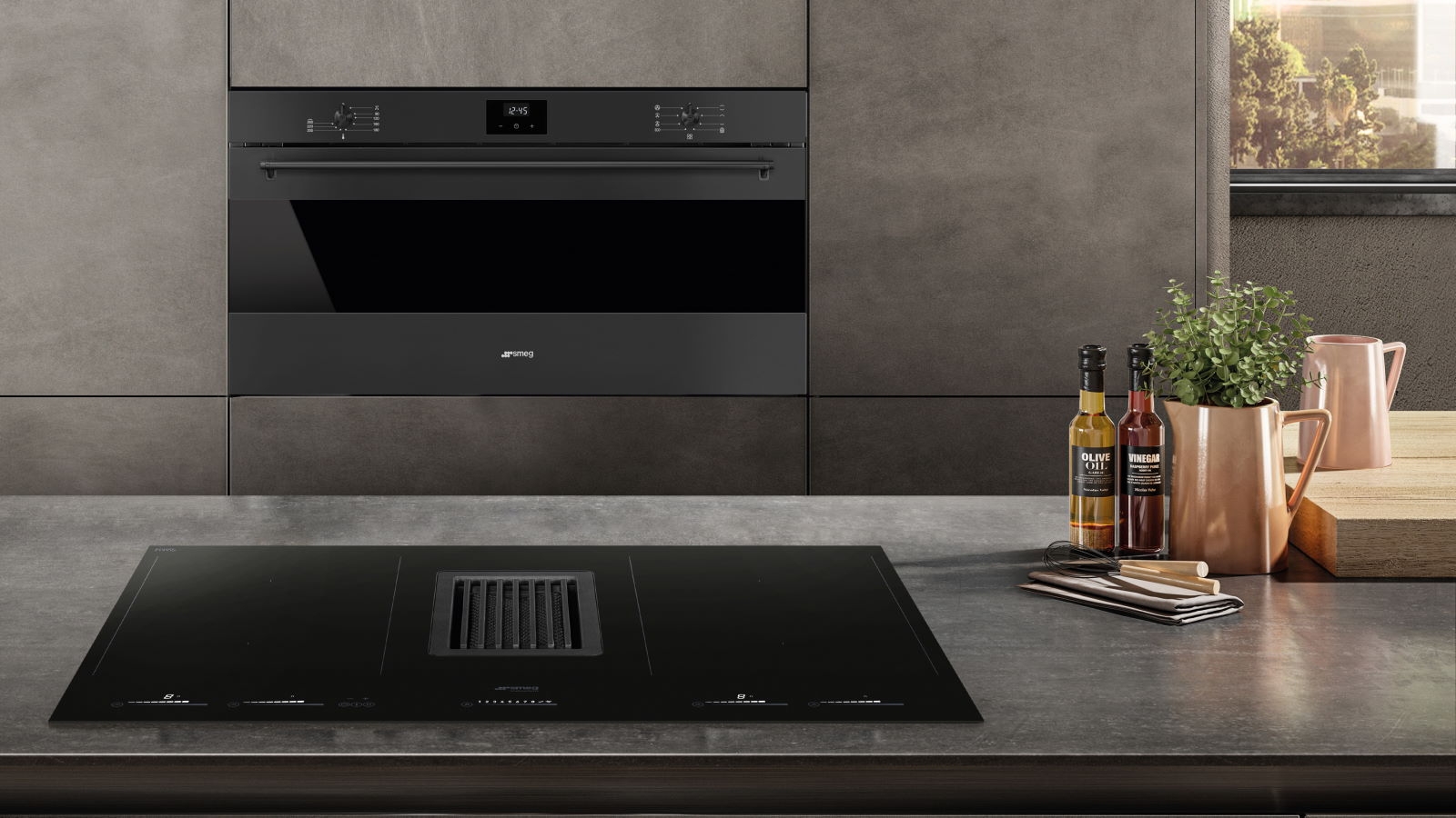 Smeg 900mm Classic Thermoseal Oven Matte Black Joyce Mayne