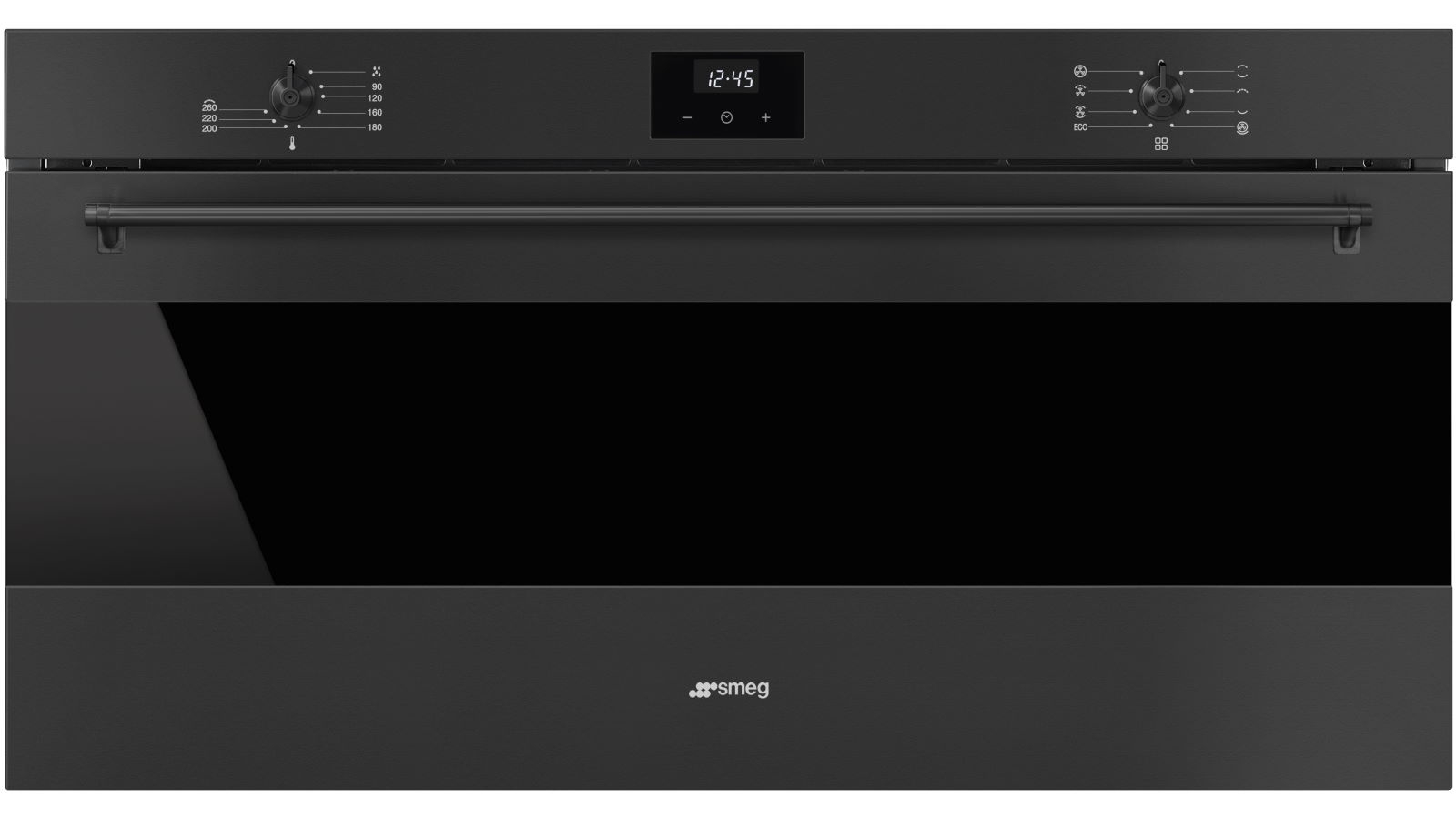 Smeg 900mm Classic Thermoseal Oven Matte Black Joyce Mayne