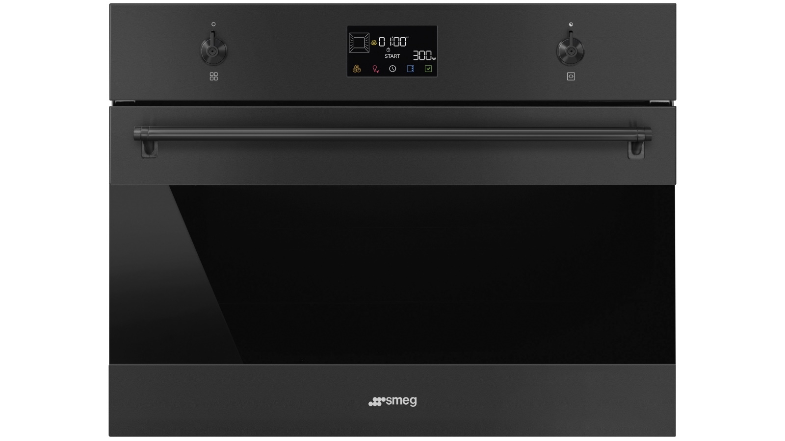 Smeg 600mm Compact Classic Speed Oven- Matte Black