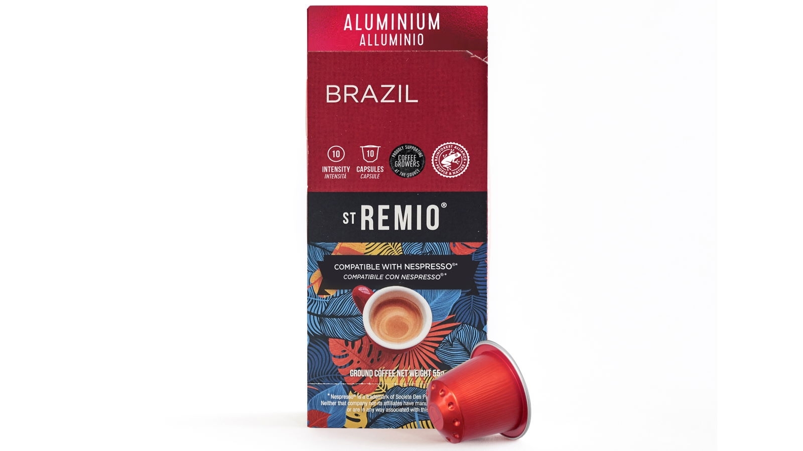 St Remio Brazil Single Origin Nespresso Aluminium Coffee Capsule