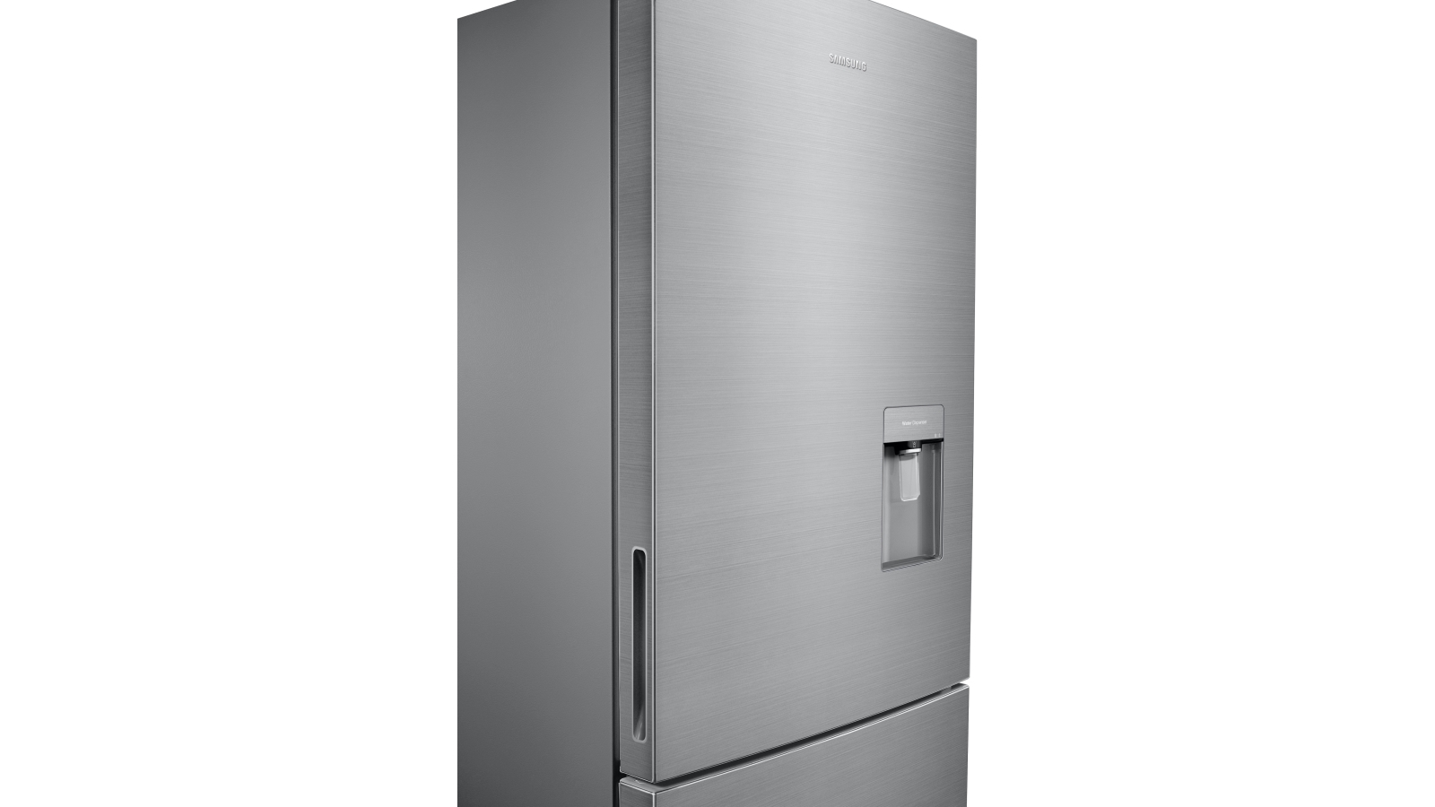 Samsung 424L Bottom Mount Fridge with Water Dispenser - Silver Layered ...