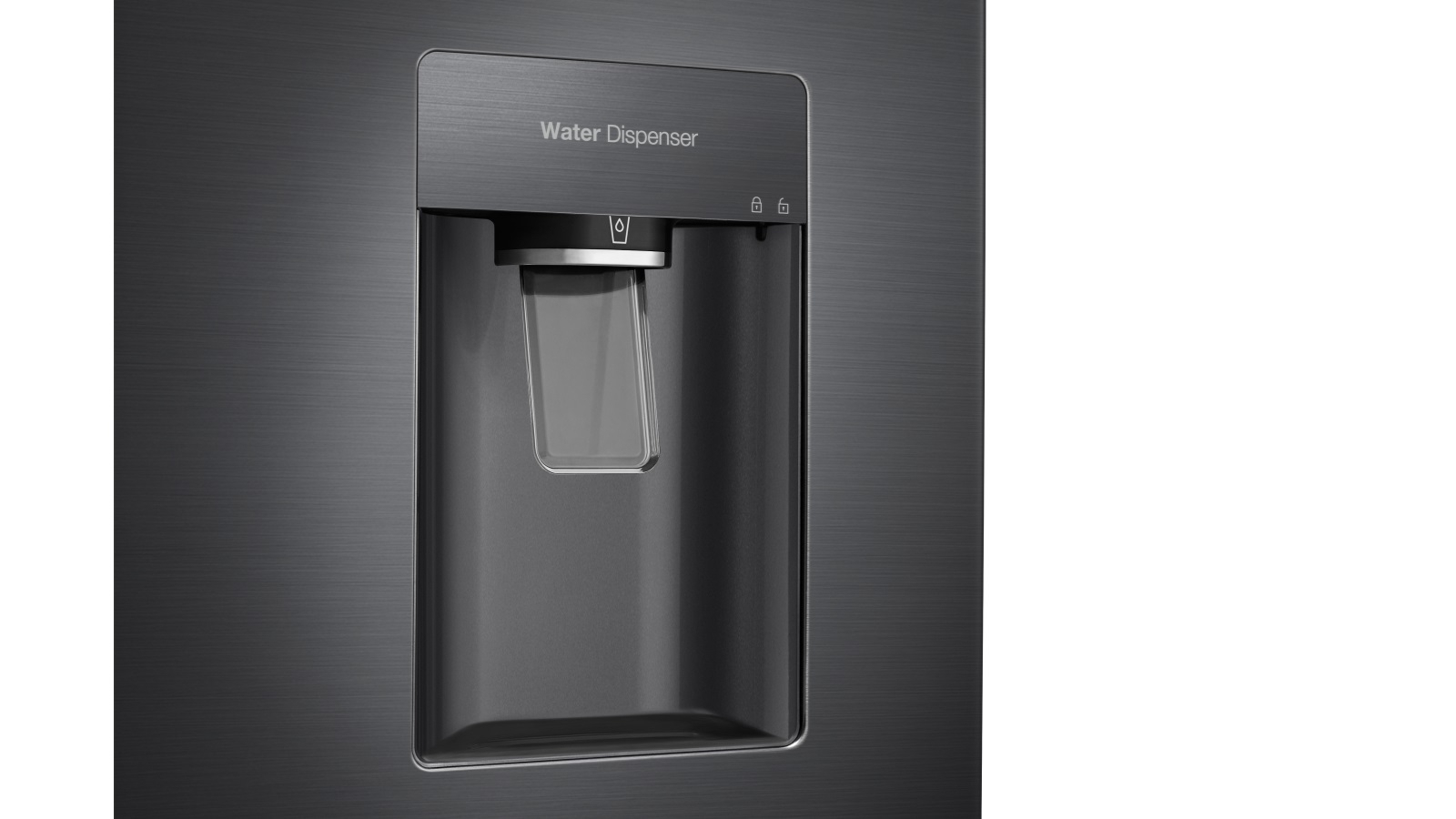 Samsung 424L Bottom Mount Fridge with Water Dispenser Black Layered