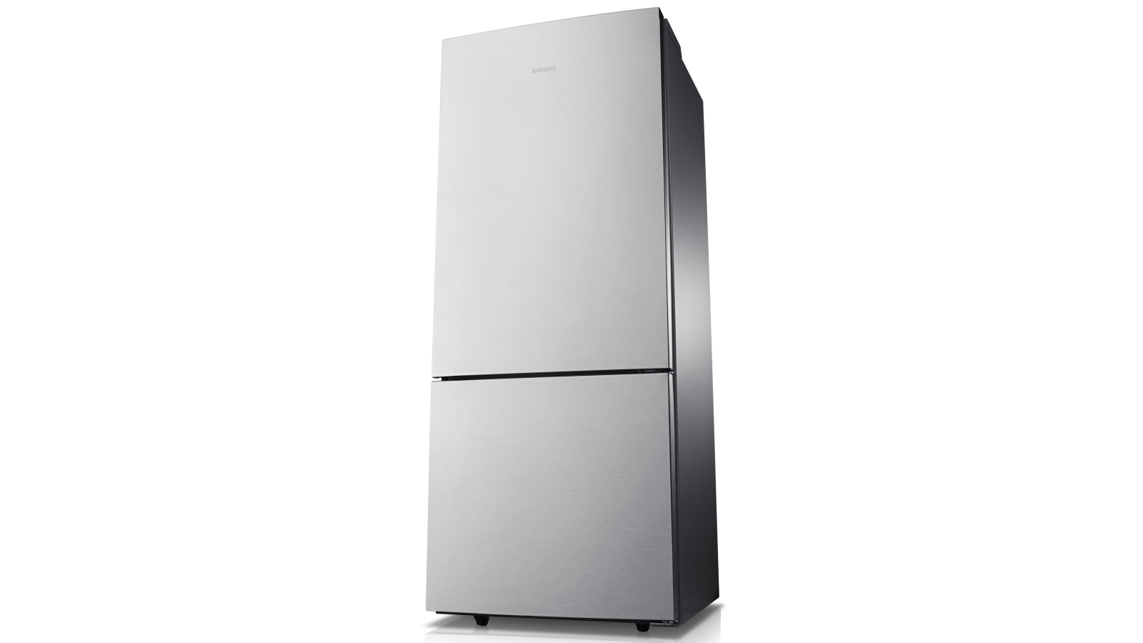 Samsung 427L Bottom Mount Fridge Silver Layered Steel Joyce Mayne