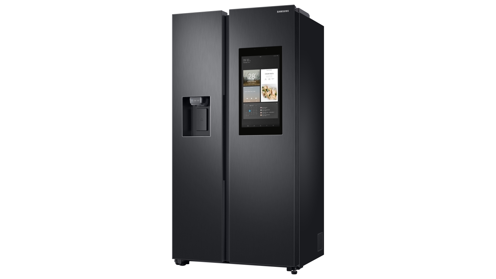Samsung 616L Family Hub™ Side By Side Refrigerator Black Layered