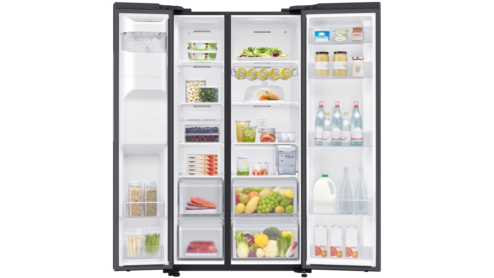 samsung 617l side by side fridge