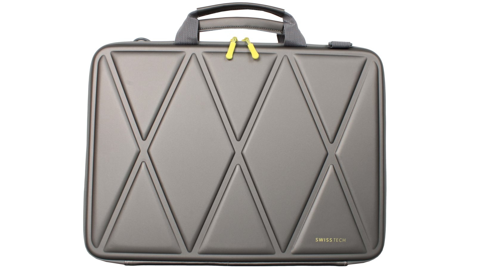 SwissTech 13.3 inch Carry Laptop Case Grey Yellow Joyce Mayne