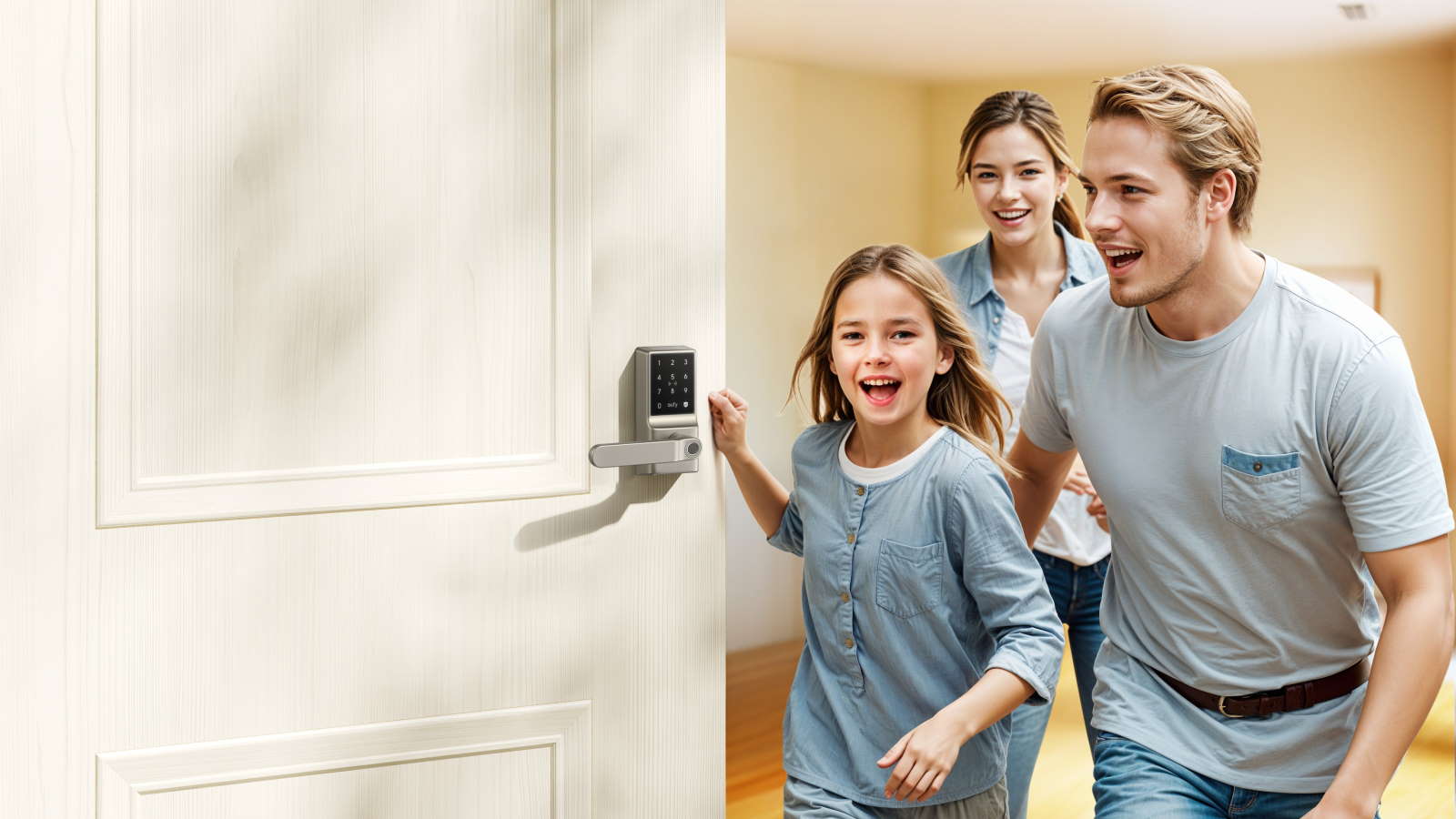 eufy Security C33 Smart Lever Lock - Nickel | Joyce Mayne