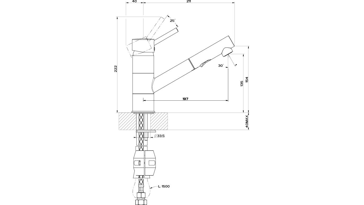 Franke Eclipse Pullout Vegie Spray Kitchen Mixer Tap Joyce Mayne