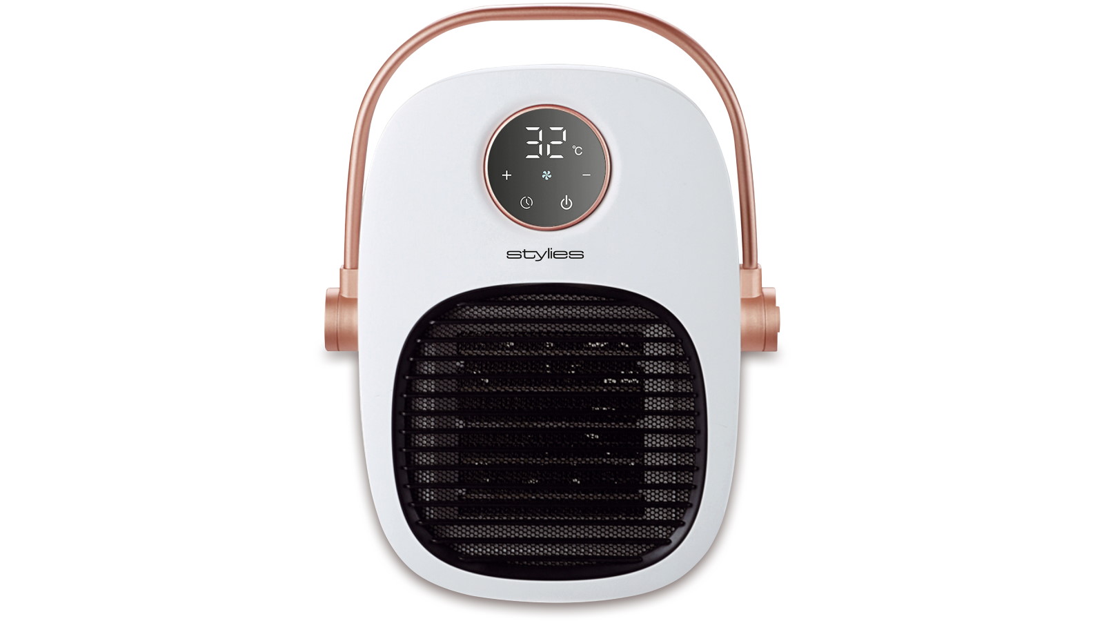 Stylies Thalia 2000W Ceramic Bathroom Fan Heater - White/Gold