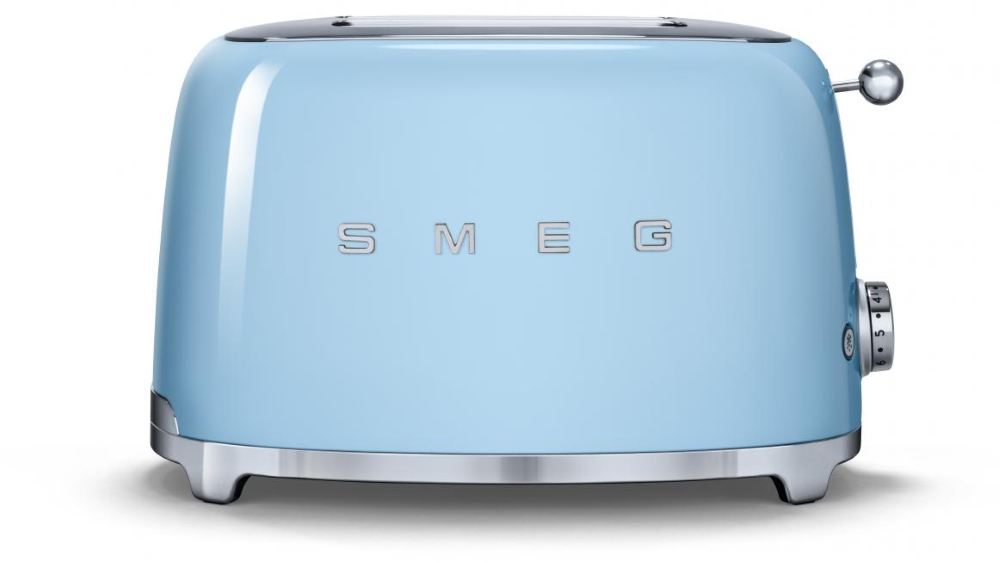 Smeg 50's Retro Style 2 Slice Toaster Pastel Blue Joyce Mayne
