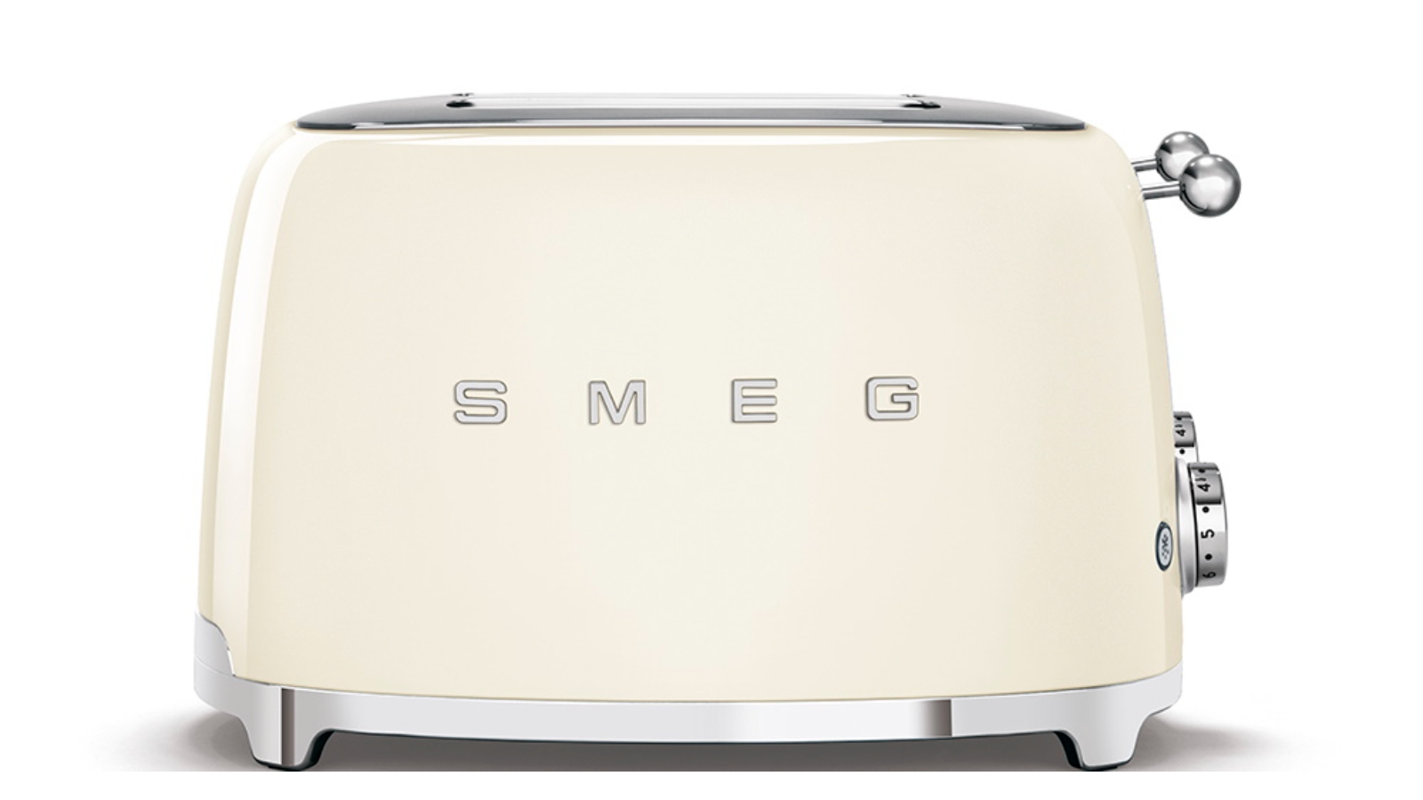 Smeg 50's Retro Style 4 Slot Wide Toaster Cream Joyce Mayne