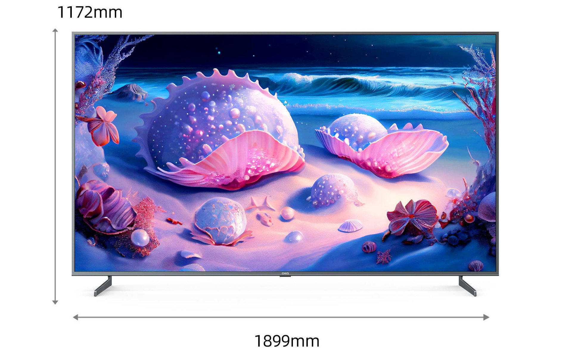 ChiQ 85-inch F8TG 4K UHD LED Google TV with Metal Frame | Joyce Mayne