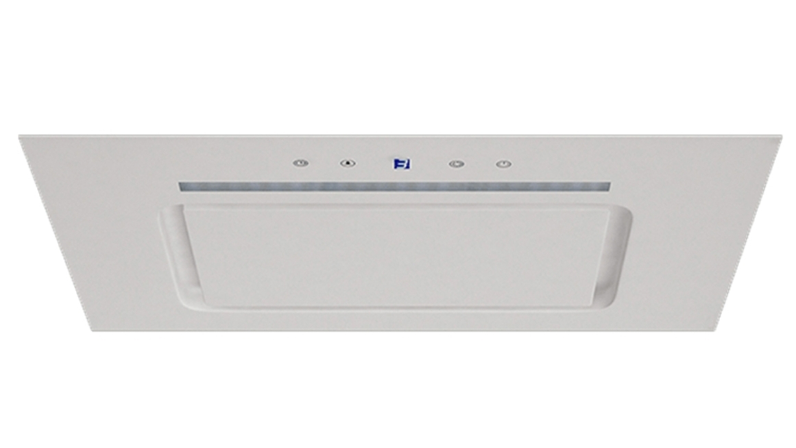 Euromaid 52cm White Glass Under Cupboard Rangehood Joyce Mayne