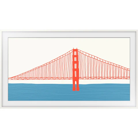 Samsung 55-inch Customisable Modern Frame for the 2021 & 2022 Frame TV - White