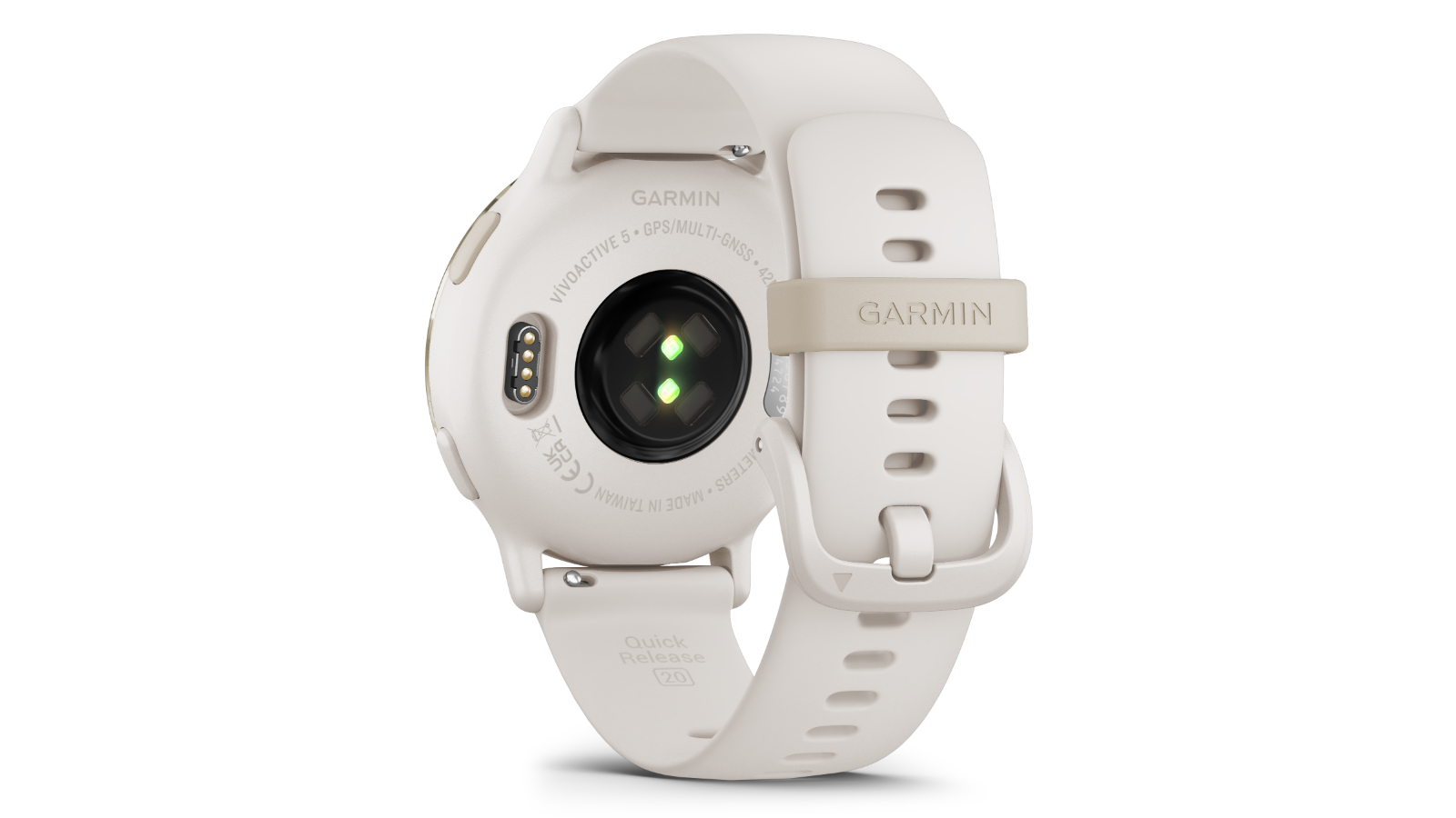 Garmin Vivoactive Smart Watch Ivory with Cream Gold Band