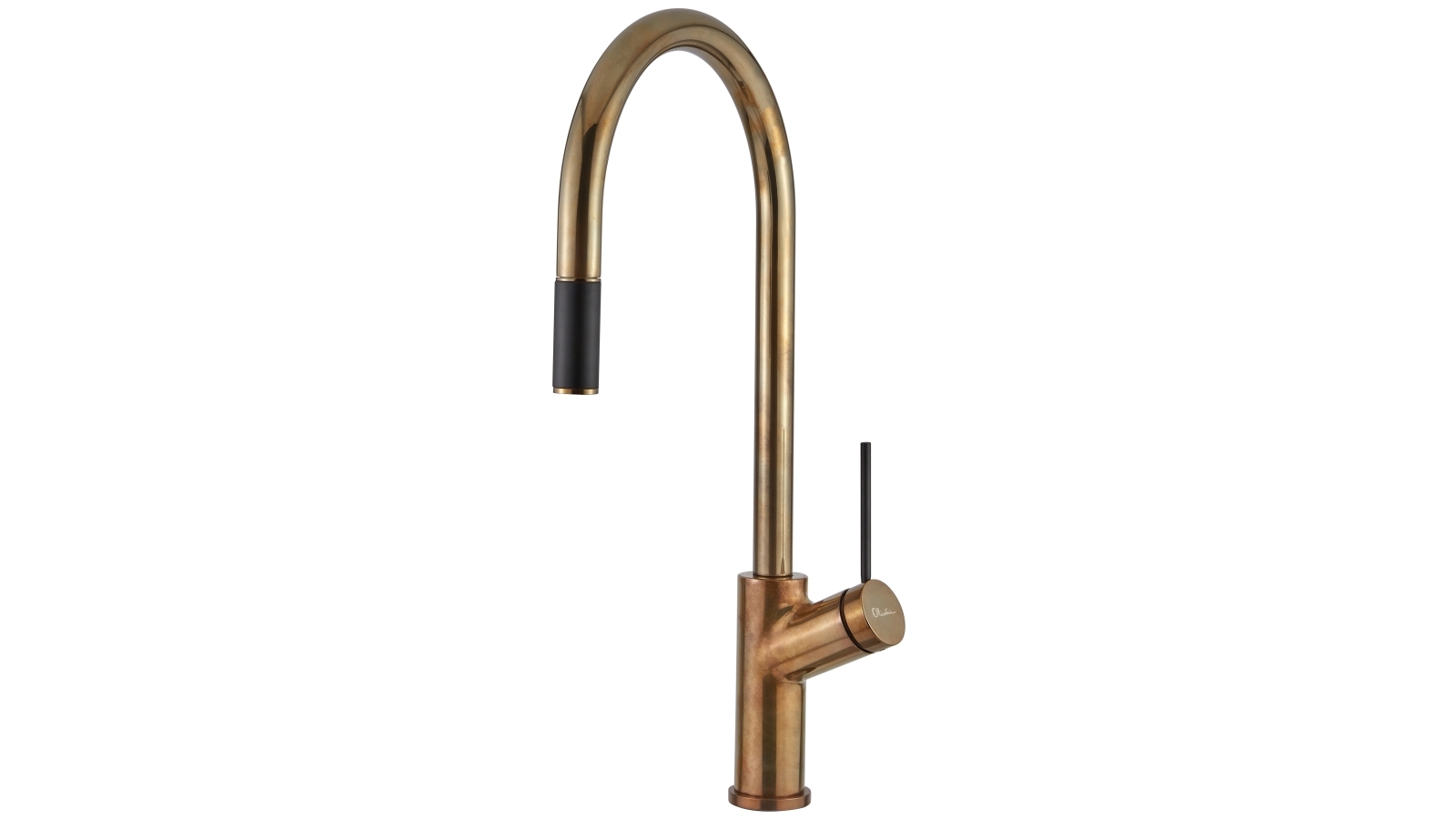 Oliveri Vilo VT0398B Pull Out Mixer Natural Brass Joyce Mayne