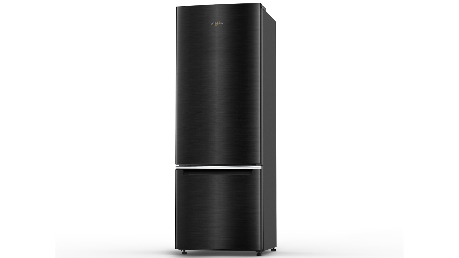 Whirlpool 290L Bottom Mount Fridge Black Stainless Steel Joyce Mayne