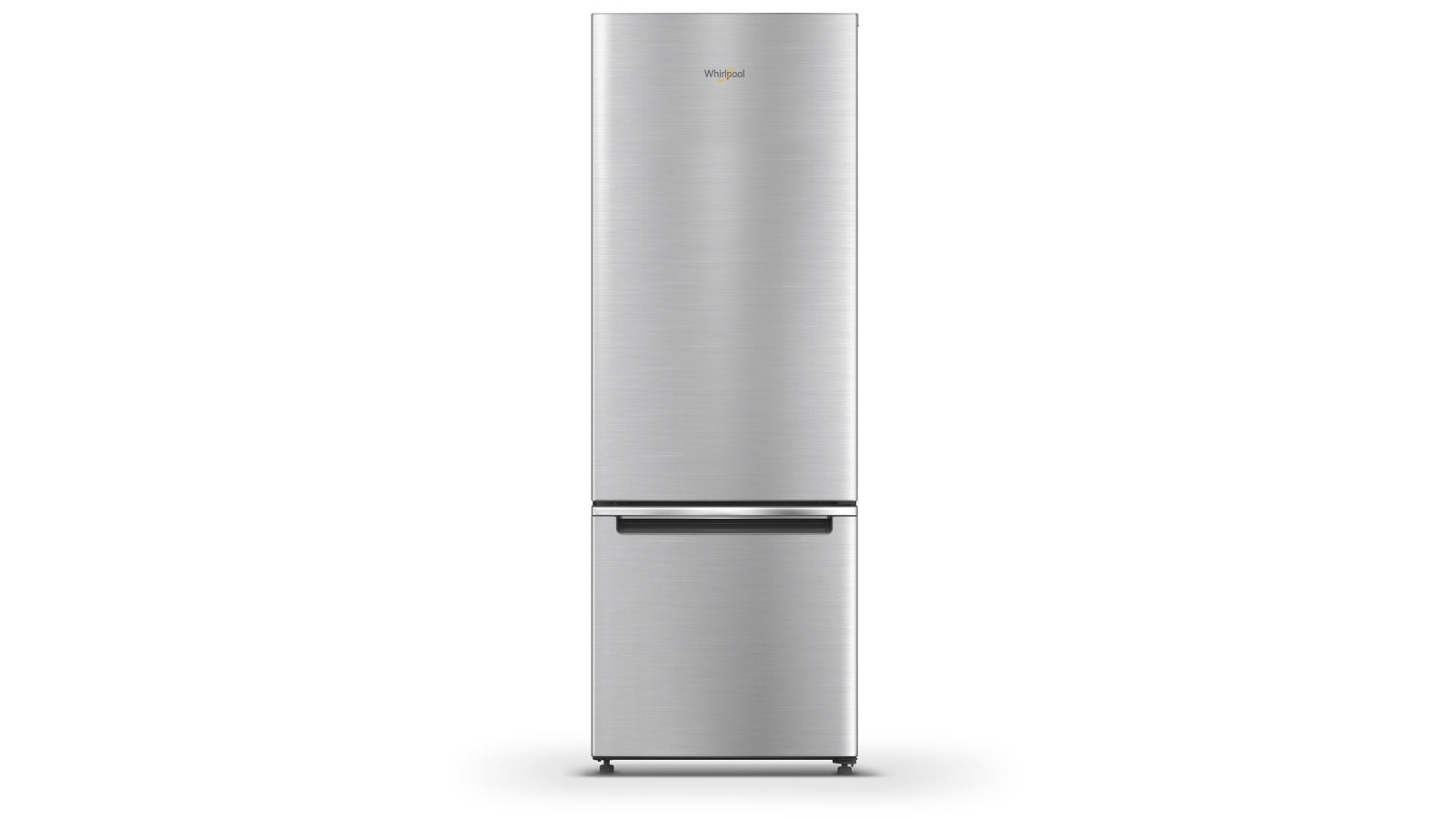 Whirlpool 290L Bottom Mount Fridge Stainless Steel Joyce Mayne