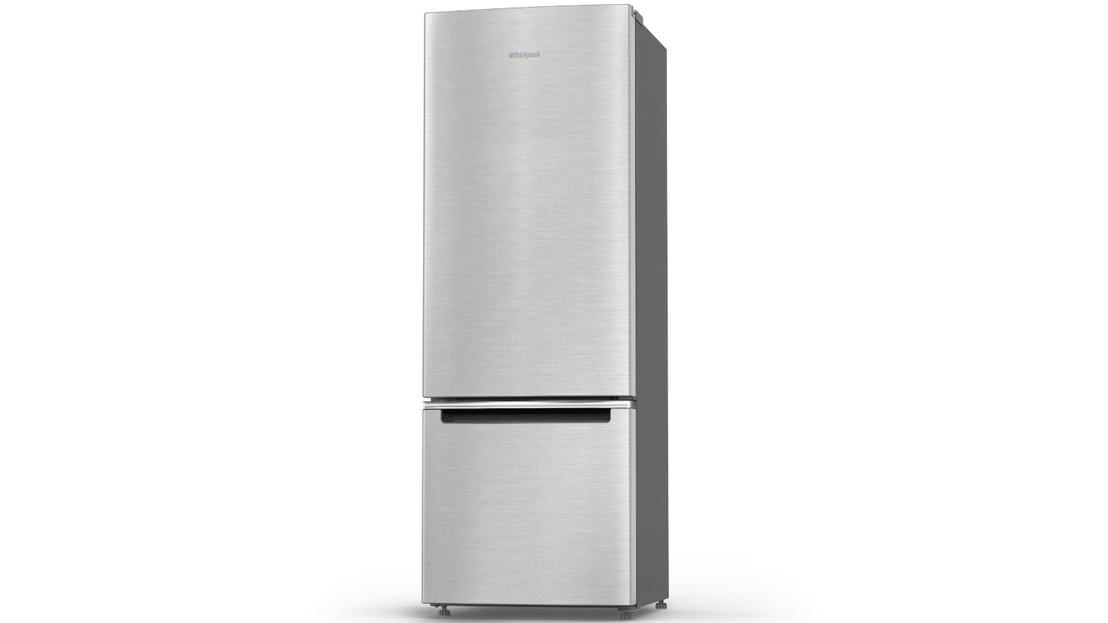 Whirlpool 290L Bottom Mount Fridge Stainless Steel Joyce Mayne
