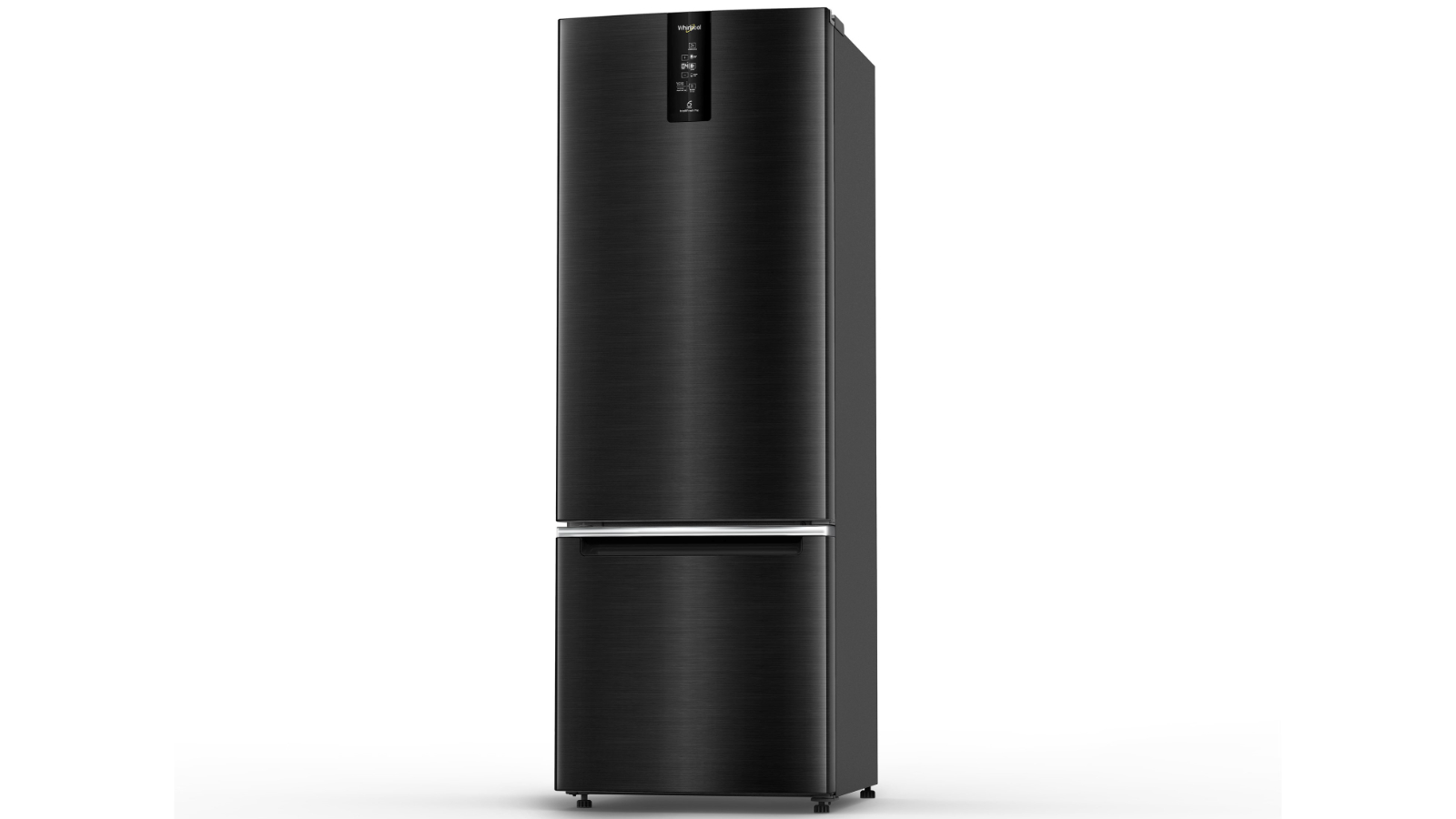 Whirlpool 313L Bottom Mount Fridge Black Stainless Steel Joyce Mayne