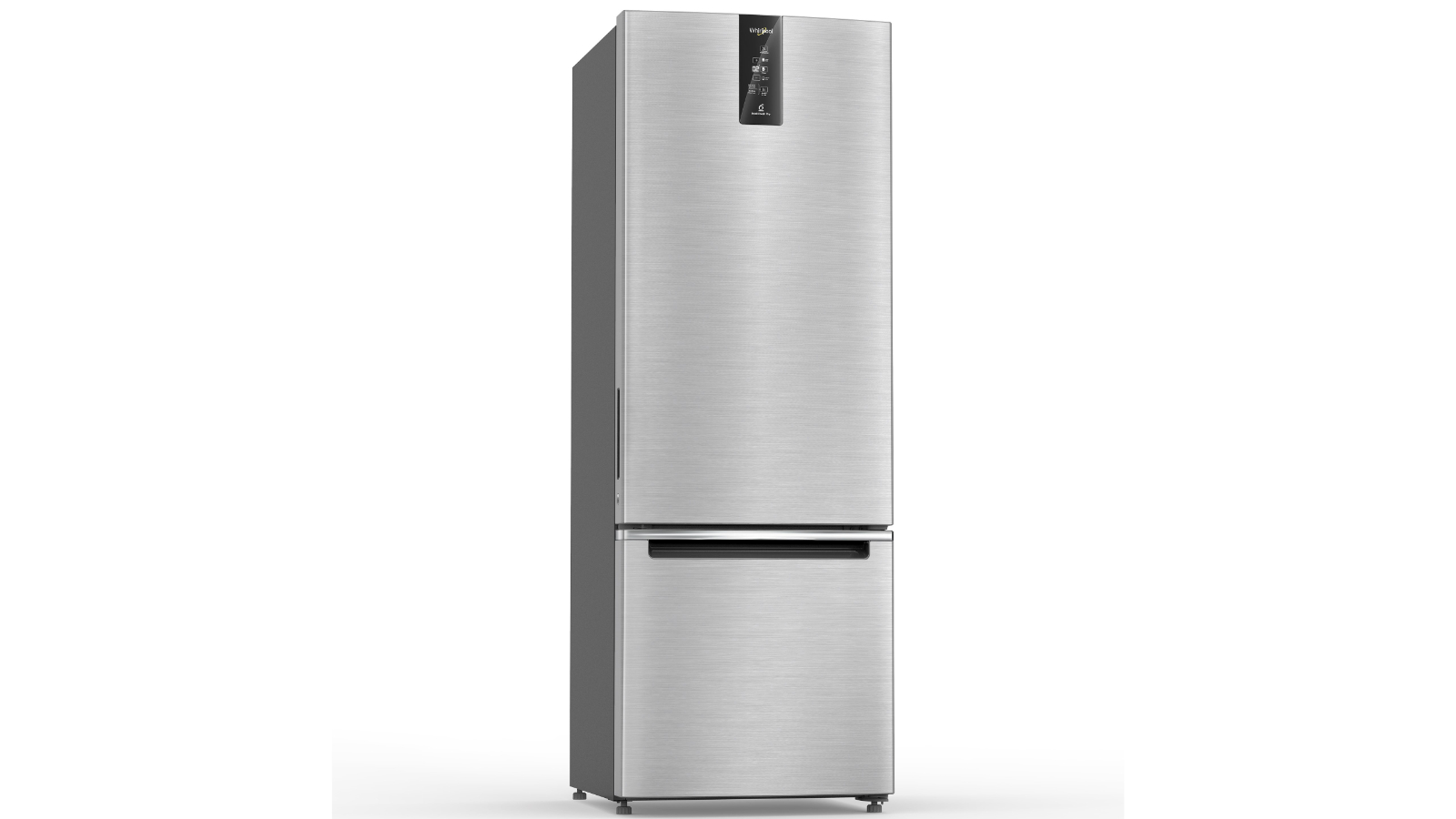 Whirlpool 313L Bottom Mount Fridge Stainless Steel Joyce Mayne