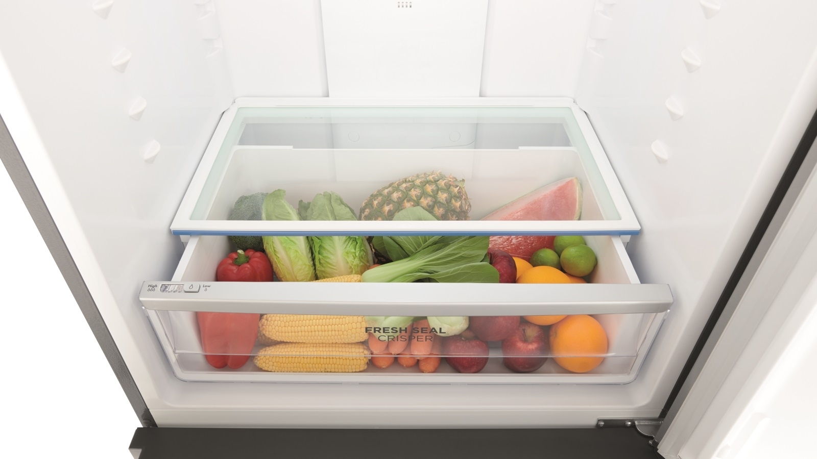 Westinghouse 496L Pocket Handle Right Hinge Bottom Mount Fridge