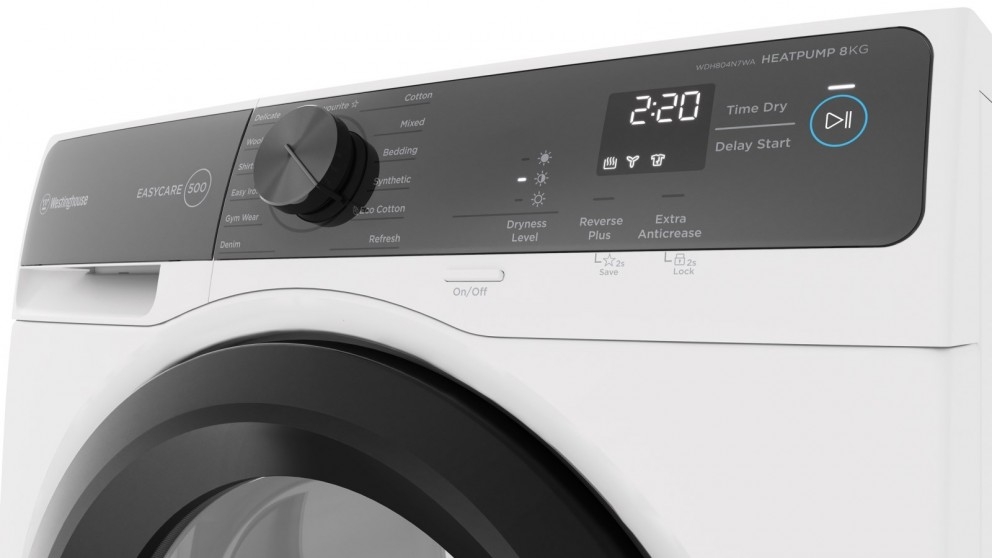 Westinghouse 8kg EasyCare 500 Series Heat Pump Dryer Joyce Mayne