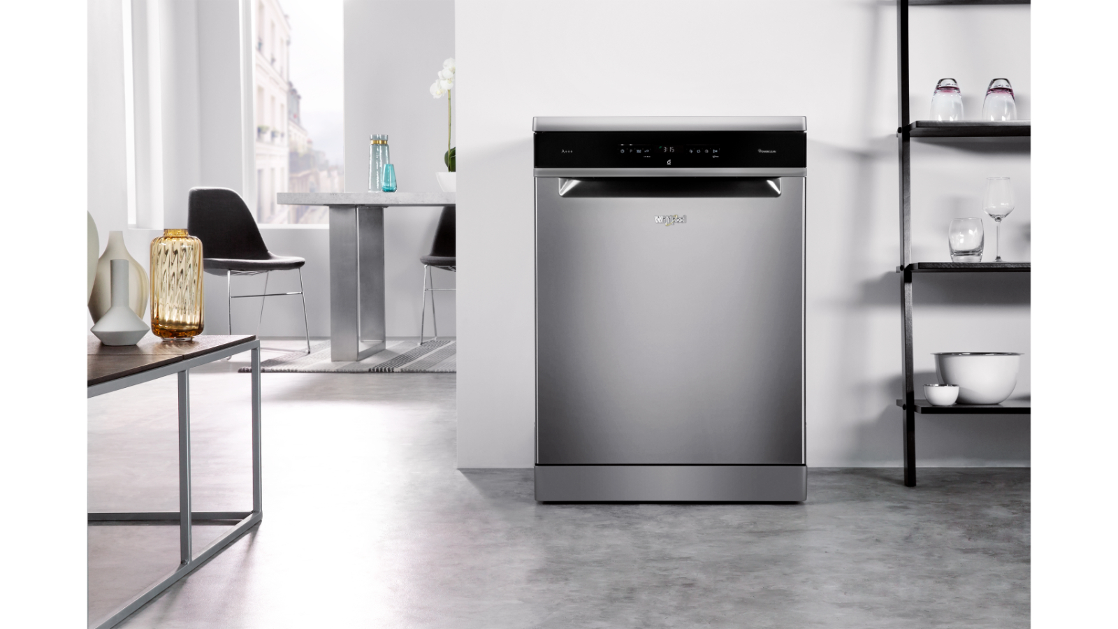 Whirlpool 6th Sense 14 Place Stainless Steel Freestanding Dishwasher Joyce Mayne