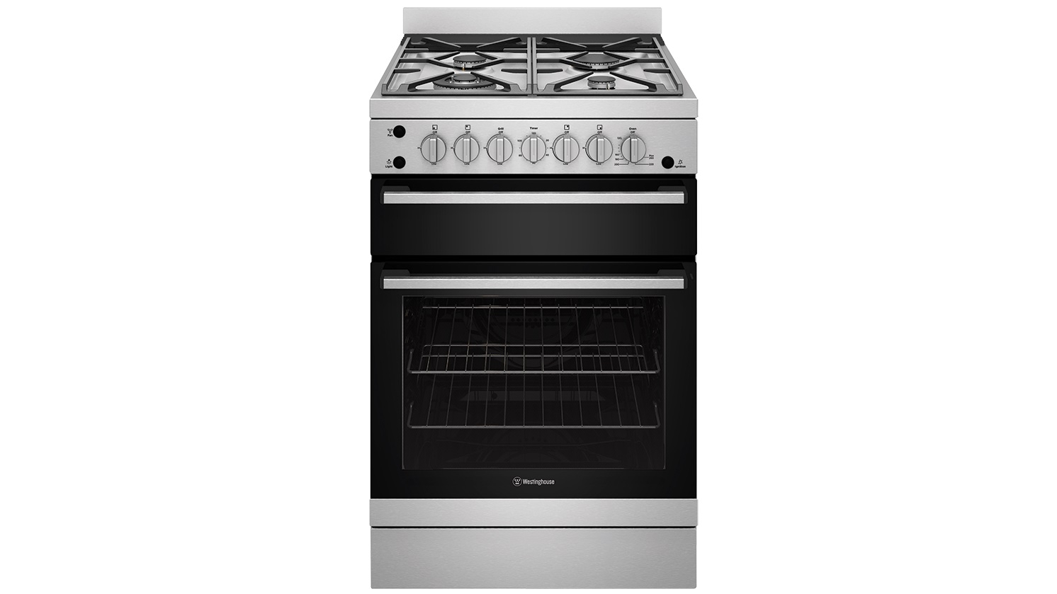 Westinghouse 600mm Natural Gas Freestanding Cooker with Separate Grill