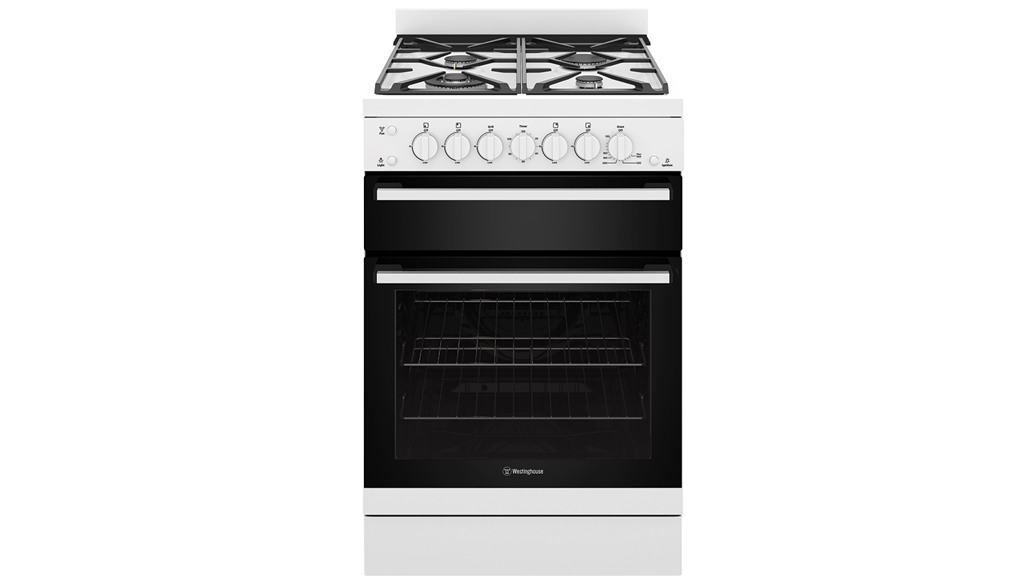 Westinghouse 600mm Natural Gas Freestanding Cooker with Separate Grill