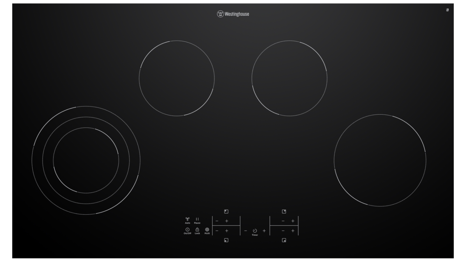 Westinghouse 900mm 4 Zone Ceramic Cooktop Joyce Mayne
