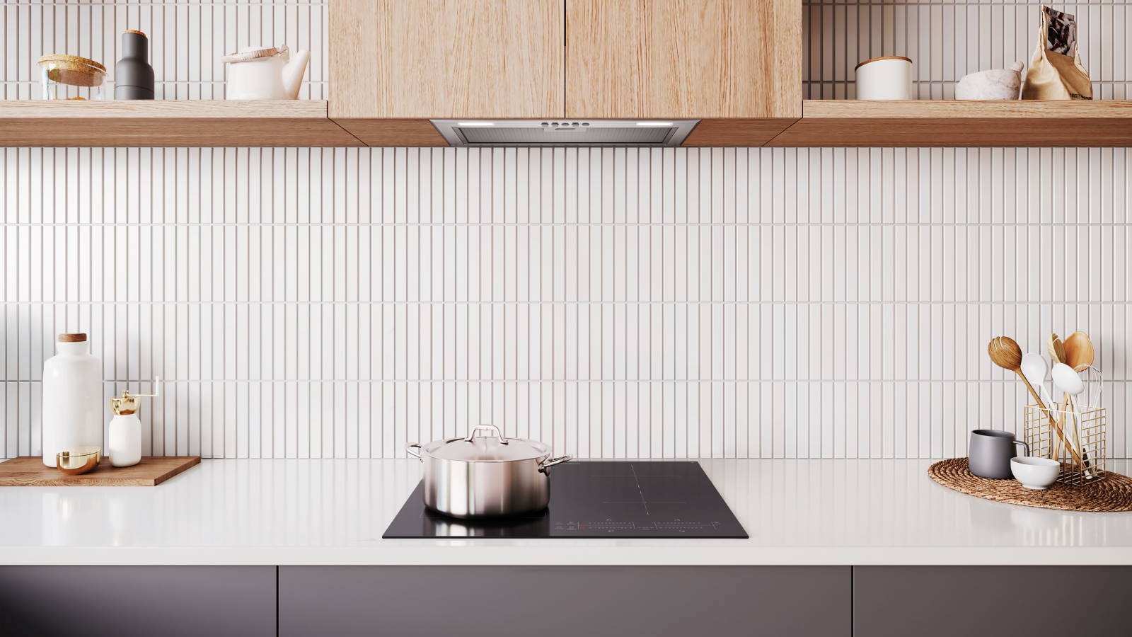 Westinghouse 600mm 4 Zone Induction Cooktop with Touch Slide Control