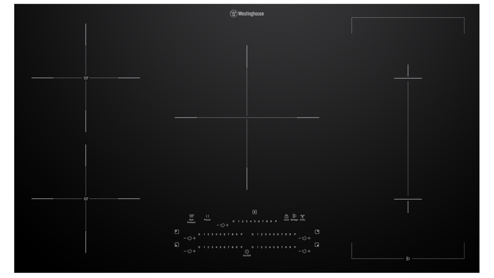 Westinghouse 900mm 5 Zone Induction Cooktop with BoilProtect Joyce Mayne