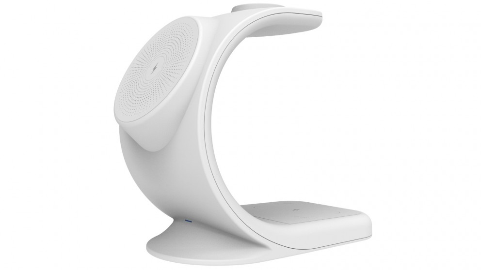 Laser ChargeCore 3-in-1 Wireless Charging Station White Joyce