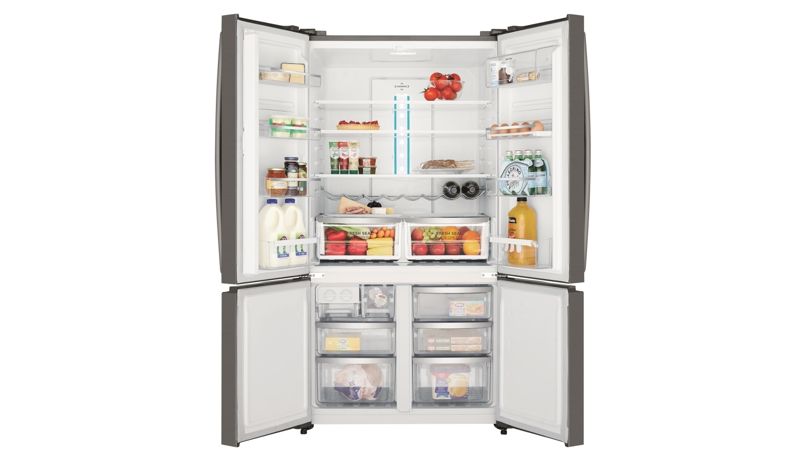 Westinghouse 541L 4 Door French Door Fridge Dark Stainless Joyce Mayne