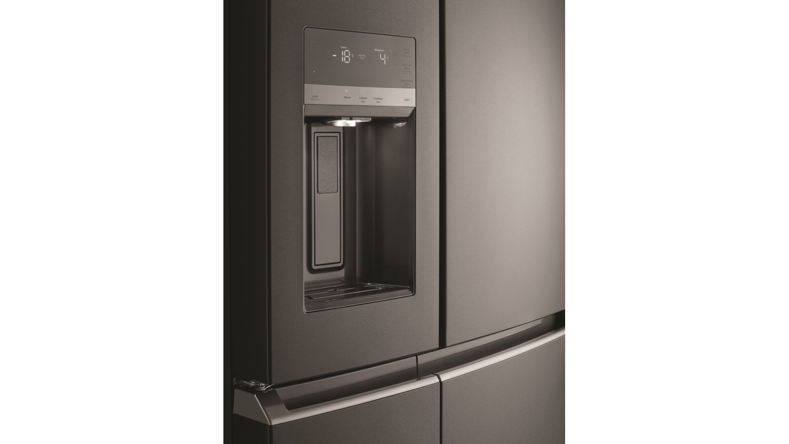 Westinghouse 609L French Door Fridge with Ice and Water Dispenser Dark Stainless Steel Joyce