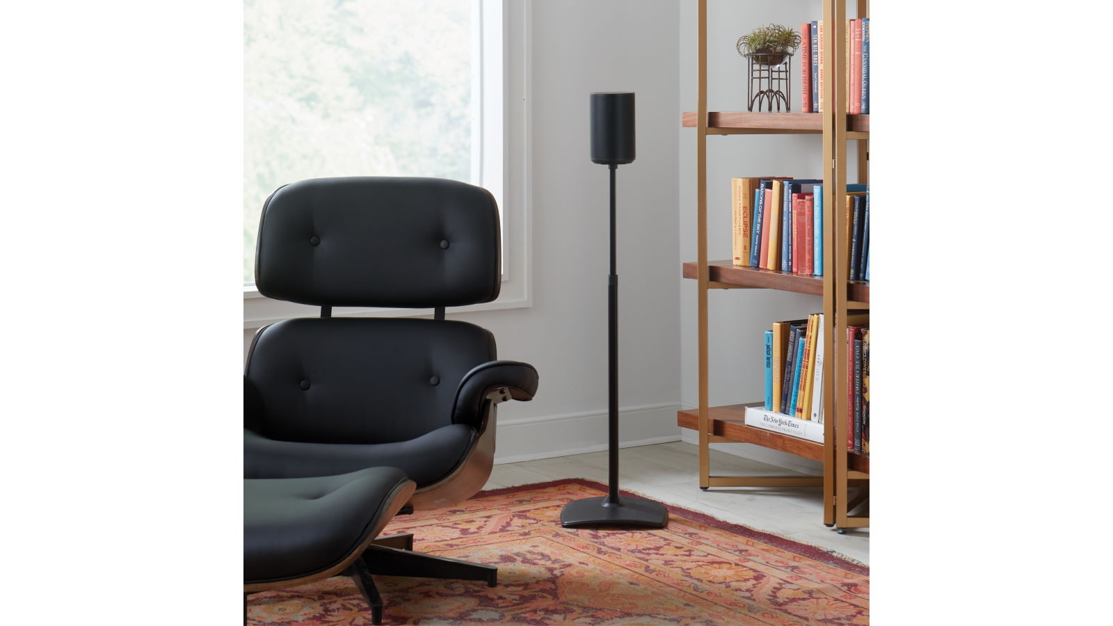 Sanus HeightAdjustable Speaker Stand for Sonos Era 100 Black Joyce