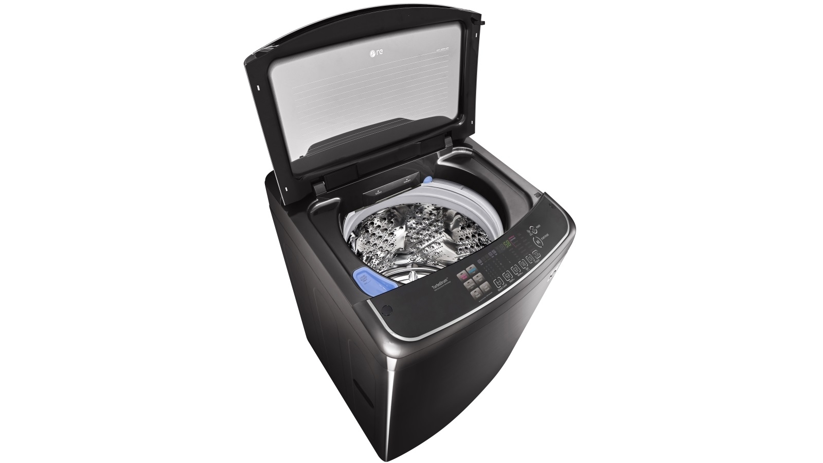 LG 14kg Top Load Washing Machine with TurboClean3D Black Stainless