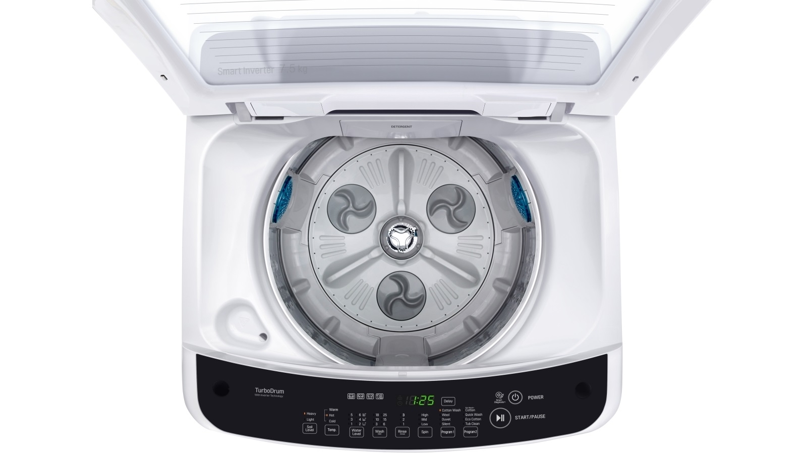 LG 7.5kg Top Load Washing Machine with Smart Inverter Motor Joyce Mayne