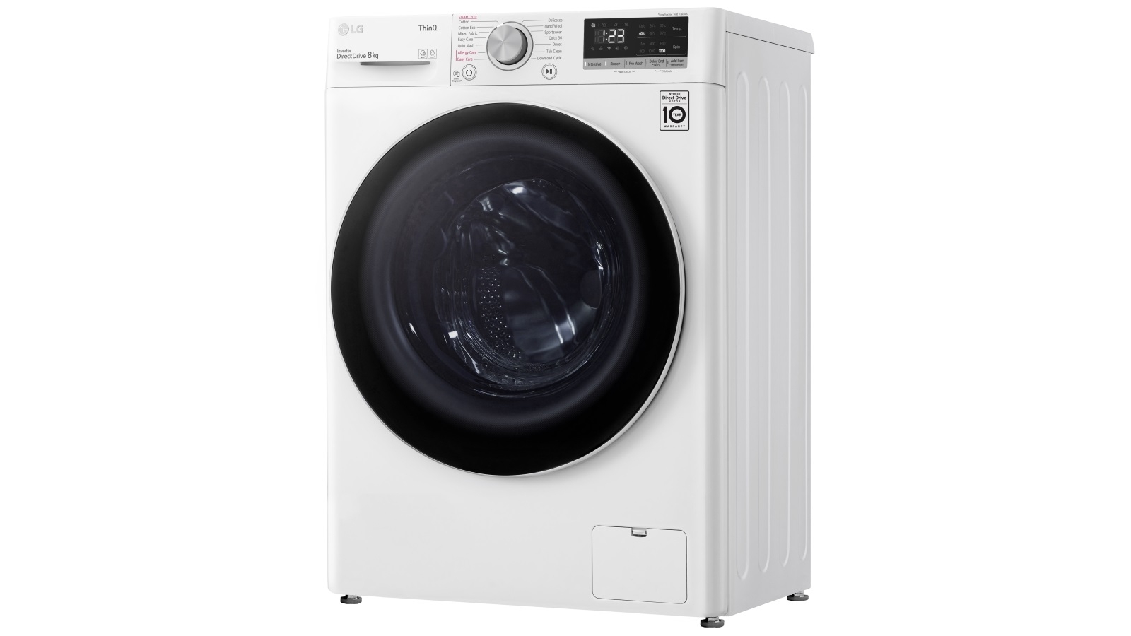 lg 8kg front load washer wv5 1208w